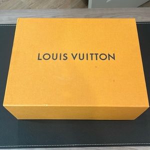 Louis Vuitton empty shoe box with bags